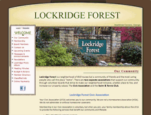 Tablet Screenshot of lockridgeforest.net